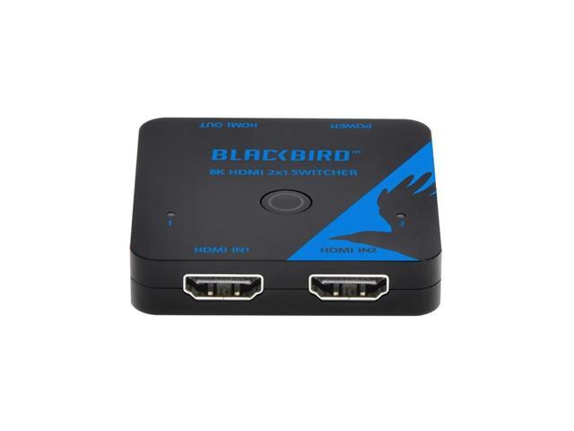 Monoprice Blackbird 8K60 2x1 HDMI Switch, HDMI 2.1, HDCP 2.3, Share One 8K60 HDMI Input Between Two Sources Compatible with HDTV, Xbox, PS5, PS4,...