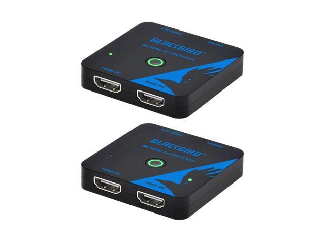 Monoprice Blackbird 8K60 2x1 HDMI Switch, HDMI 2.1, HDCP 2.3, Share One 8K60 HDMI Input Between Two Sources Compatible with HDTV, Xbox, PS5, PS4,...