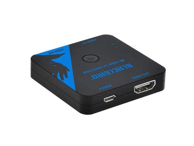 Monoprice Blackbird 8K60 2x1 HDMI Switch, HDMI 2.1, HDCP 2.3, Share One 8K60 HDMI Input Between Two Sources Compatible with HDTV, Xbox, PS5, PS4,...