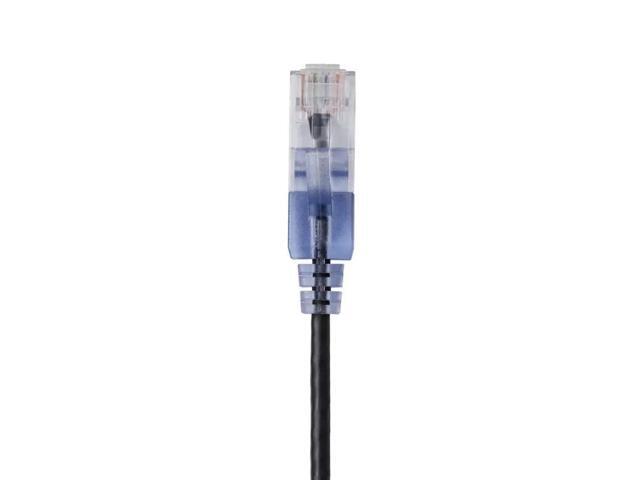 Monoprice Cat6A Patch Ethernet Cable - 25 Feet - Black UTP, 30AWG, 10G, Pure Bare Copper, Snagless RJ45, For Computer Networking Cable, LAN,...