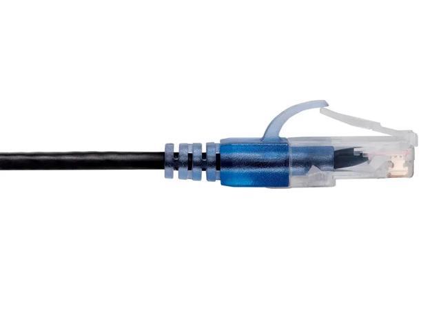 Monoprice Cat6A Patch Ethernet Cable - 14 Feet - Black UTP, 30AWG, 10G, Pure Bare Copper, Snagless RJ45, For Computer Networking Cable, LAN,...