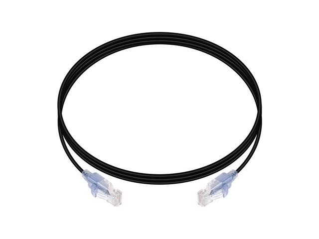 Monoprice Cat6A Patch Ethernet Cable - 7 Feet - Black UTP, 30AWG, 10G, Pure Bare Copper, Snagless RJ45, For Computer Networking Cable, LAN,...
