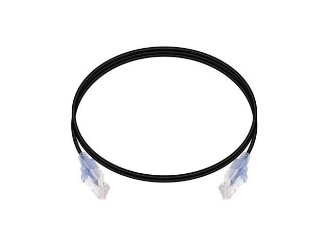 Monoprice Cat6A Patch Ethernet Cable - 5 Feet - Black UTP, 30AWG, 10G, Pure Bare Copper, Snagless RJ45, For Computer Networking Cable, LAN,...