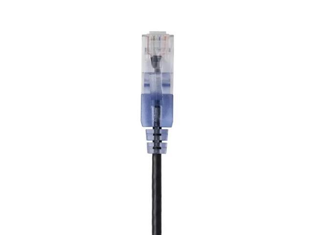 MonoPrice 1ft Cat6a Snagless UTP Network Patch Cable Black 44498