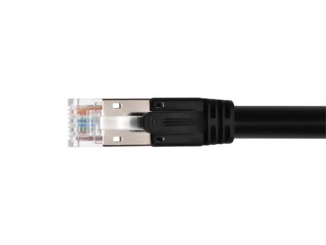 Monoprice Cat6A PoE Patch Cable - 5 Feet - Black 100W, PoE ++ (IEEE 802.3af/at/bt), UTP, 22AWG, 500MHz, Pure Bare Copper, Shielded RJ45, Ethernet...