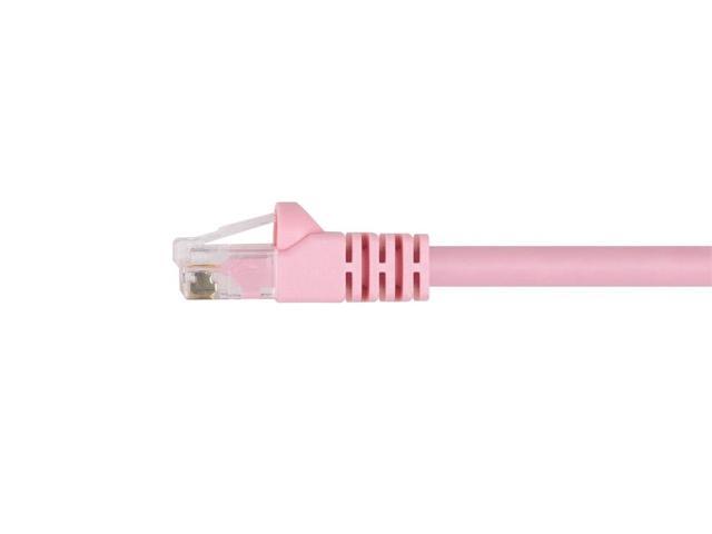 Monoprice Cat6 Ethernet Patch Cable - 5 Feet - Pink, Snagless RJ45, Stranded, 550Mhz, UTP, Pure Bare Copper Wire, 24AWG