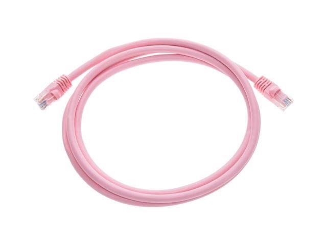 Monoprice Cat6 Ethernet Patch Cable - 5 Feet - Pink, Snagless RJ45, Stranded, 550Mhz, UTP, Pure Bare Copper Wire, 24AWG