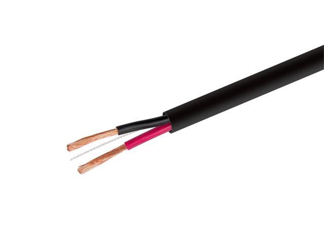 Monoprice Speaker Wire, CL2 Rated, 2-Conductor, 12AWG, 100ft, Black