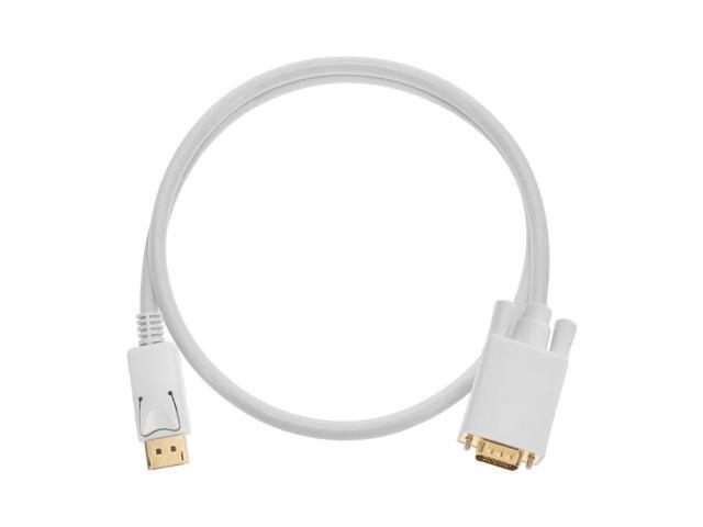 Monoprice 3ft Gold Plated 28AWG DisplayPort to VGA Cable - White