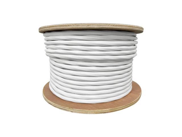 Monoprice Access Series 12 Gauge AWG CL2 Rated 4 Conductor Speaker Wire / Cable - 250ft Fire Safety In Wall Rated, Jacketed In White PVC Material...