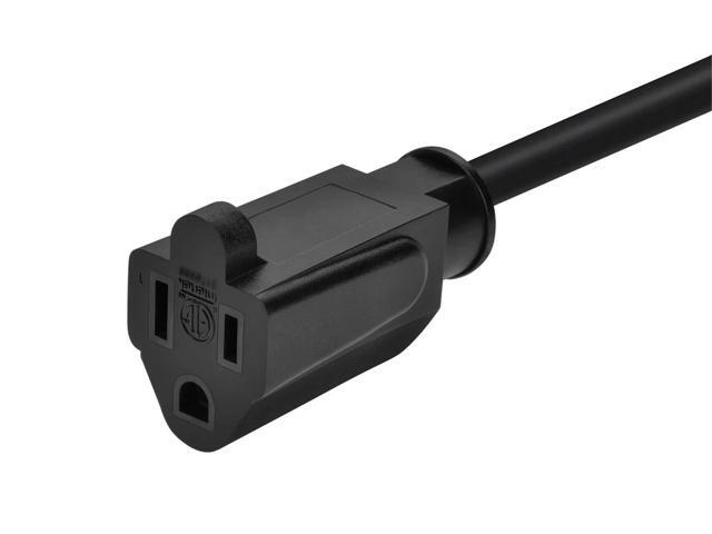 Monoprice Power Cord Splitter - 6 Feet - Black NEMA 5-15P to 2x NEMA 5-15R, 16AWG, 13A, SJT, Plug Two Devices into a Single Power Outlet