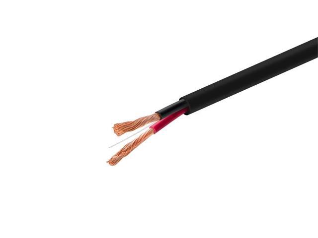 Monoprice Speaker Wire, CL2 Rated, 2-Conductor, 16AWG, 1000ft, Black