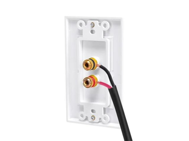 Monoprice Speaker Wire, CMP Rated, 2-Conductor, 16AWG, 50ft, Black