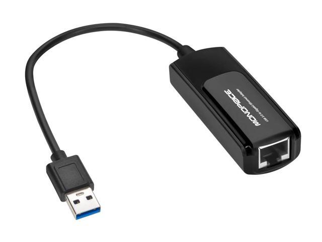 Monoprice USB 3.0 to Gigabit Ethernet Adapter, 1000 Mbps Gigabit Ethernet Speeds, Compatible With 10/100 Mbps Connections