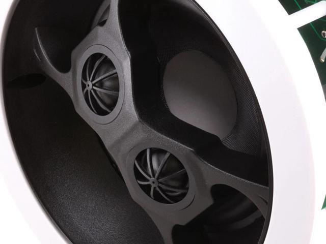 Monoprice 2-Way In-Ceiling Speakers - 6.5 Inch, Dual Input Stereo, Glass Composite Woofer (Pair) - Aria Series