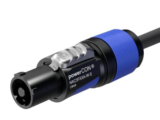 Monoprice Pro Power Cable - 6 Feet 16 AWG NEMA 5-15P to powerCON Connector - Stage Right