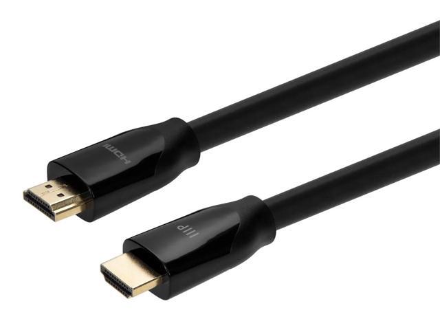 Monoprice Certified Premium High Speed HDMI Cable, 4K @ 60Hz, HDR, 18Gbps, 28AWG, YUV 4:4:4, 6ft, Black