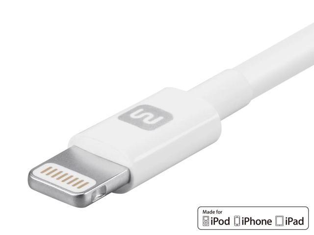 Monoprice Apple MFi Certified Lightning to USB Charge & Sync Cable - 3 Feet - White iPhone X, 8, 8 Plus, 7, 7 Plus, 6, 6 Plus, 5S - Select Series