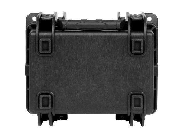 Monoprice Weatherproof Hard Case - 8in x 7in x 4in With Customizable Foam, IP67, Shockproof, Customizable Name Plate