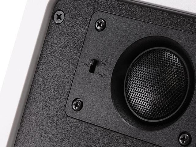 Monoprice 2-Way Fiber In-Wall Speakers - 8 Inch (Pair) Titanium Silk Dome Tweeters - Caliber Series
