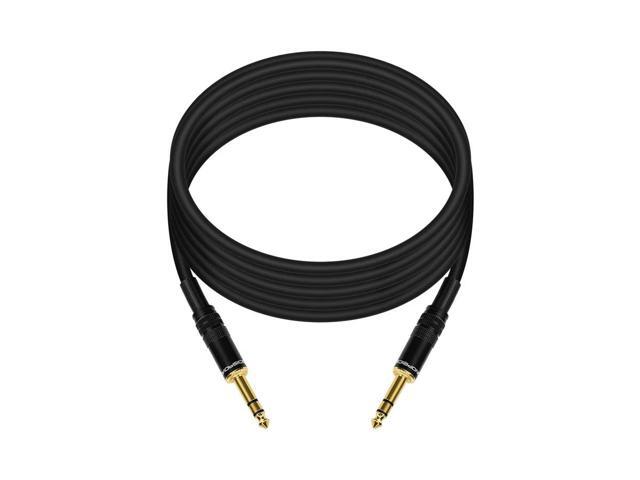 Monoprice 10ft Premier Series 1/4in TRS Male to Male Cable, 16AWG (Gold Plated)