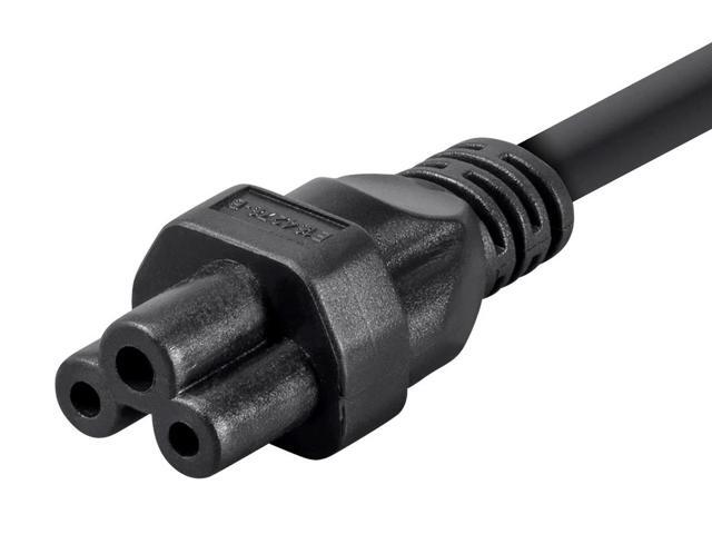 Monoprice Power Cord - 3 Feet - Black NEMA 5-15P to IEC 60320 C5, 18AWG, 10A/1250W, 3-Prong