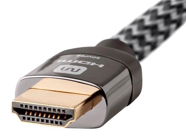 Monoprice HDMI Cable - 40 feet - Gray High Speed, Active Chipset, 4K@60Hz, 18Gbps, 26AWG, YUV, 4:2:0, CL3, Compatible with Apple TV / Blu-ray...