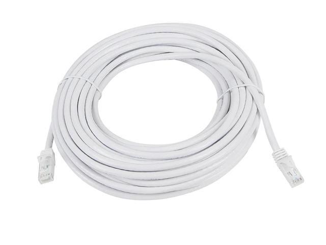 Monoprice Cat5e Ethernet Patch Cable - 50 Feet - White Network Internet Cord - Snagless RJ45, Stranded, 350Mhz, UTP, Pure Bare Copper Wire, 24AWG...
