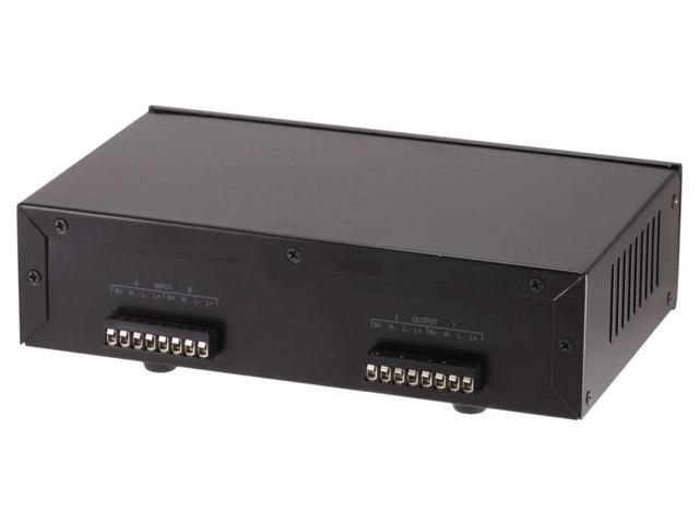 Monoprice Dual Source 2-Channel A/B Speaker Selector With Volume Control, Up To 100 Watts Per Channel