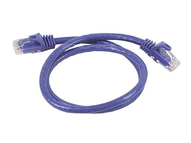 Monoprice Cat6 Ethernet Patch Cable - 2 Feet - Purple Network Internet Cord - RJ45, Stranded, 550Mhz, UTP, Pure Bare Copper Wire, 24AWG -...