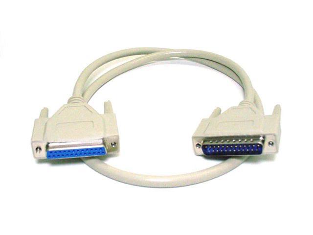 Monoprice 6ft Molded DB25 Male/Female Cable