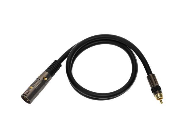 Monoprice 3ft Premier Series XLR Male to RCA Male Cable, 16AWG (Gold Plated)