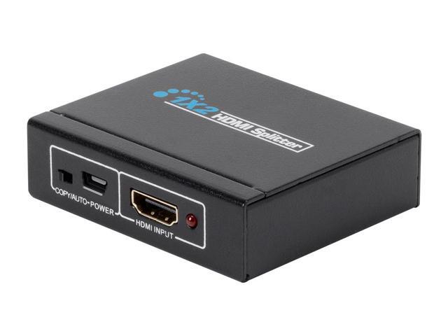 Monoprice Blackbird 4K Mini 1x2 HDMI Splitter USB-Powered, 4K Ultra HD, 1080p @60Hz