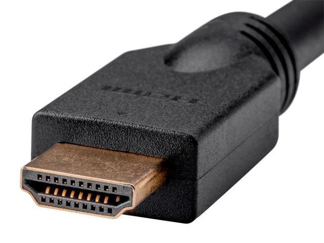 Monoprice HDMI Cable - 45 Feet - Black (No Logo) High Speed, 1080p@60Hz, 10.2Gbps, 24AWG, CL2, Compatible with UHD TV and More - Commercial Series