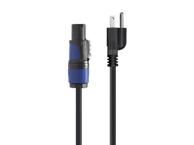 Monoprice Pro Power Cable - 6 Feet 16 AWG NEMA 5-15P to powerCON Connector - Stage Right