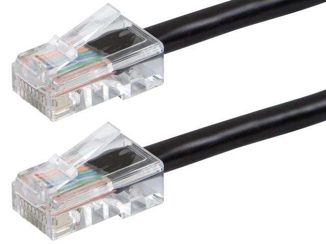 Monoprice Cat5e Ethernet Patch Cable - 50 Feet - Black Network Internet Cord - RJ45, Stranded, 350Mhz, UTP, Pure Bare Copper Wire, 24AWG -...