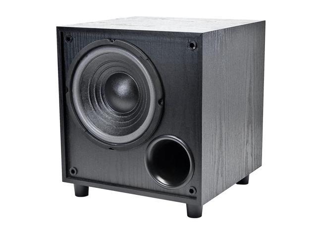Monoprice 8-inch Powered Subwoofer - Black, 60-Watt (RMS)