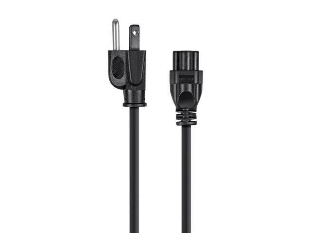 Monoprice Power Cord - 3 Feet - Black NEMA 5-15P to IEC 60320 C5, 18AWG, 10A/1250W, 3-Prong