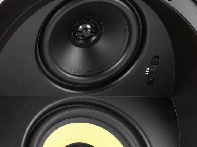 Monoprice 3 Way In-Ceiling Speakers - 6.5 Inches (Pair) With Concentric Mid/Highs, Aramid Fiber Cone Driver and Titanium Silk Dome Tweeters