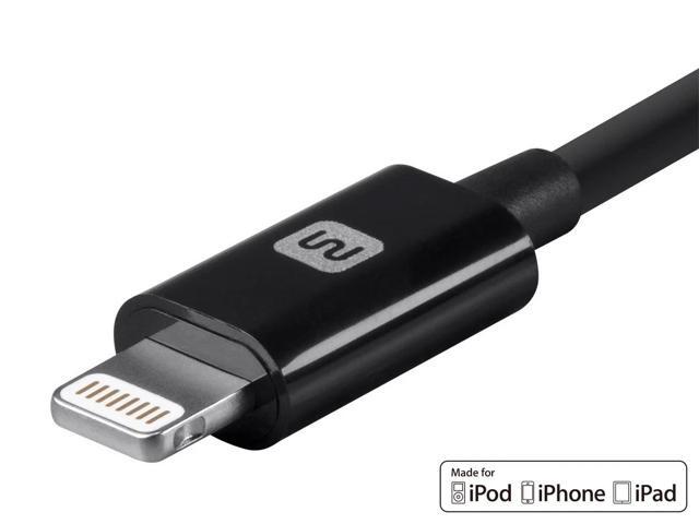 Monoprice Select Series Apple MFi Certified Lightning to USB Charge & Sync Cable, 10ft Black for iPhone X, 8, 8 Plus, 7, 7 Plus, 6, 6 Plus, 5S,...