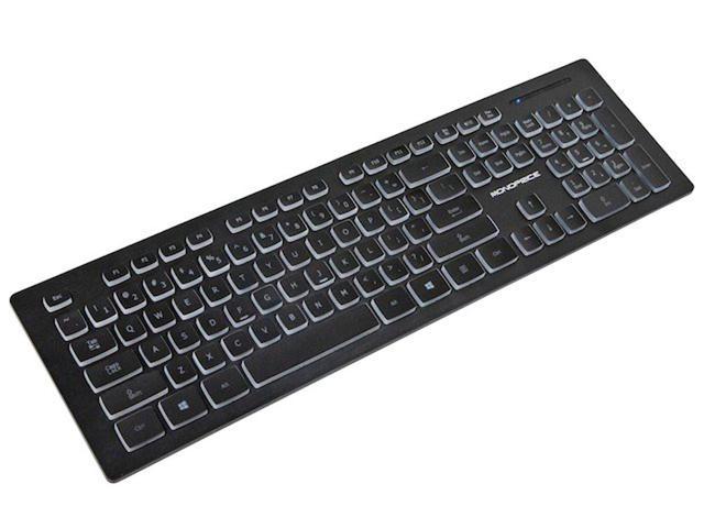 Monoprice Deluxe Backlit Keyboard - Black, Ideal for Office Desks, Workstations, Tables - Workstream Collection