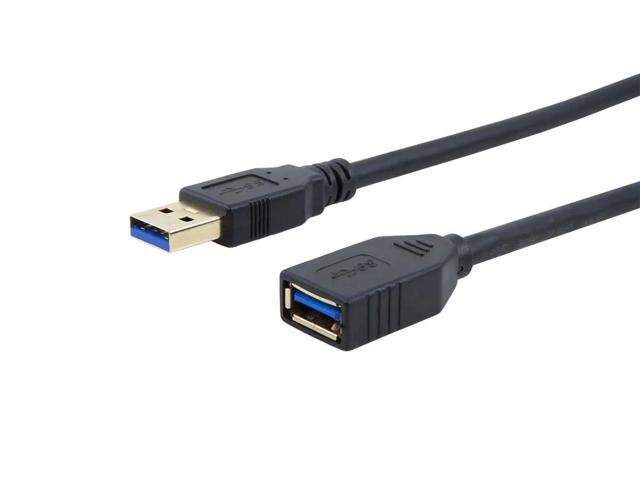 Monoprice USB 3.0 Type-A Male to Type-A Female Extension Cable - 1.5 Feet - Black Use with PlayStation, Xbox, Oculus VR, USB Flash Drive, Card...
