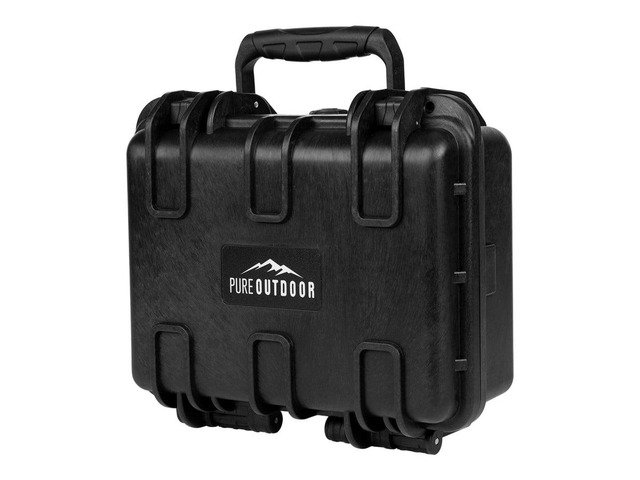 Monoprice Weatherproof Hard Case - 12in x 10in x 6in With Customizable Foam, Fits HUBSAN Quadcopter Drones
