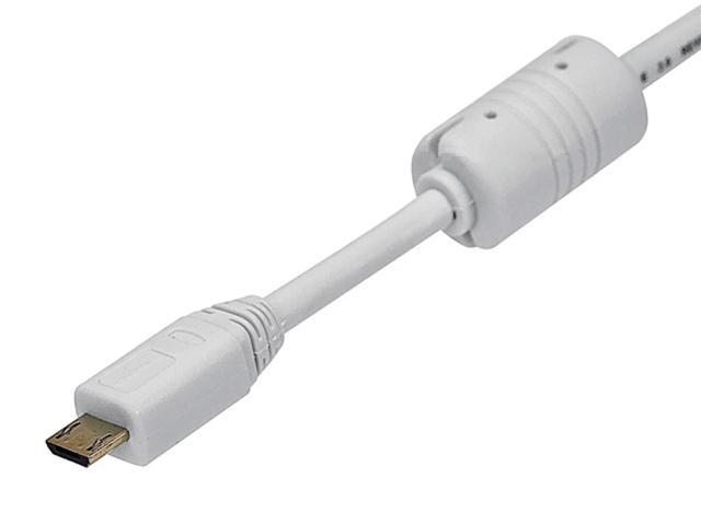 Monoprice USB 2.0 Cable - 3 Feet - White USB Type-A Male to USB Micro-B Male 5-Pin, 28/24AWG, Gold Plated