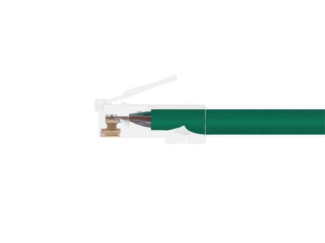 Monoprice Cat6 Ethernet Patch Cable - 1 Feet - Green Network Internet Cord - RJ45, Stranded, 550Mhz, UTP, Pure Bare Copper Wire, 24AWG - Zeroboot...