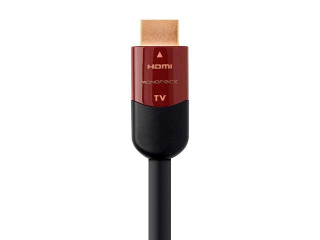Monoprice HDMI Cable - 30 Feet - Black High Speed, Active Chipset, 4K@60Hz, HDR, 18Gbps, 24AWG, YUV, 4:4:4, CL2 - Cabernet Ultra Series