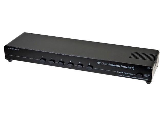 Monoprice 6-Channel Speaker Selector With Built-In Impedance-Matching Circuitry For Home Theater Audio