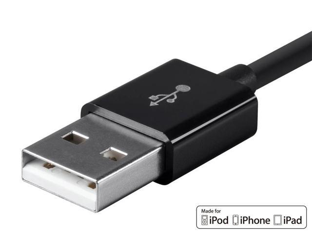 Monoprice Select Series Apple MFi Certified Lightning to USB Charge & Sync Cable, 10ft Black for iPhone X, 8, 8 Plus, 7, 7 Plus, 6, 6 Plus, 5S,...