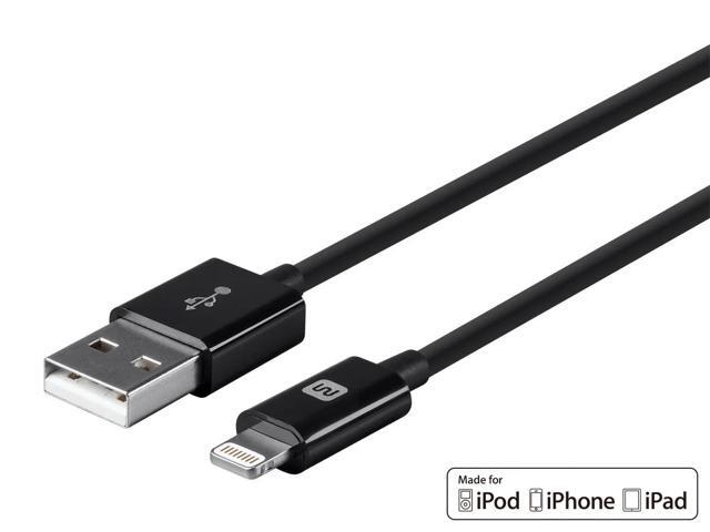 Monoprice Select Series Apple MFi Certified Lightning to USB Charge & Sync Cable, 10ft Black for iPhone X, 8, 8 Plus, 7, 7 Plus, 6, 6 Plus, 5S,...