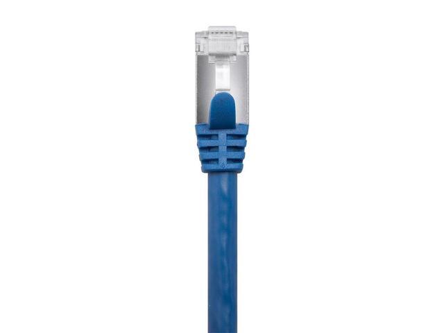 Monoprice Cat7 Ethernet Patch Cable - 5 Feet - Blue Network Internet Cord - Flexboot RJ45 Stranded 600Mhz S/FTP CMX Pure Bare Copper Wire 26AWG -...